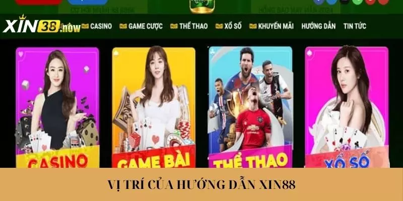 Vị trí của chuyên mục hướng dẫn XIN88